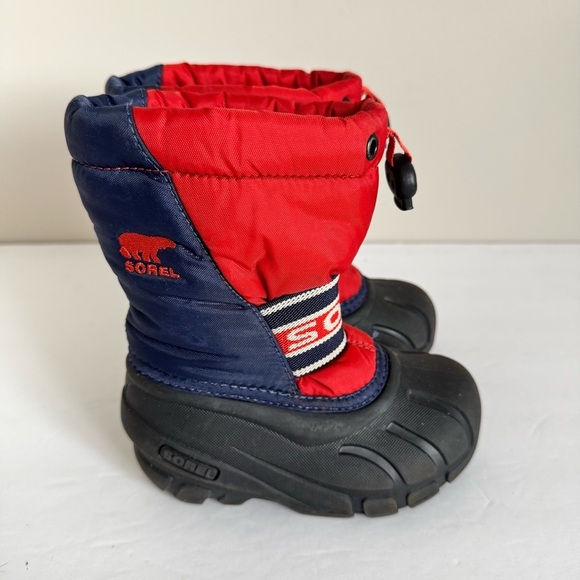Sorel Cub Youth Red Navy Felt Lined
Snow Boots Size 8 - Picture 3 of 11